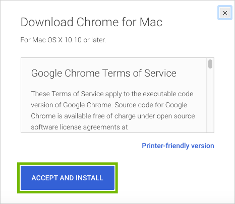 Chrome for mac 10.5.8